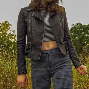 Free People leather jacket